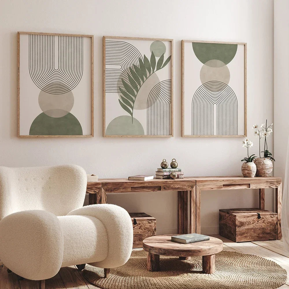 Abstract Boho Geometry Wall Art