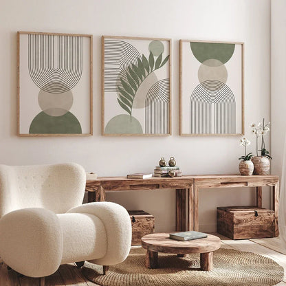 Abstract Boho Geometry Wall Art