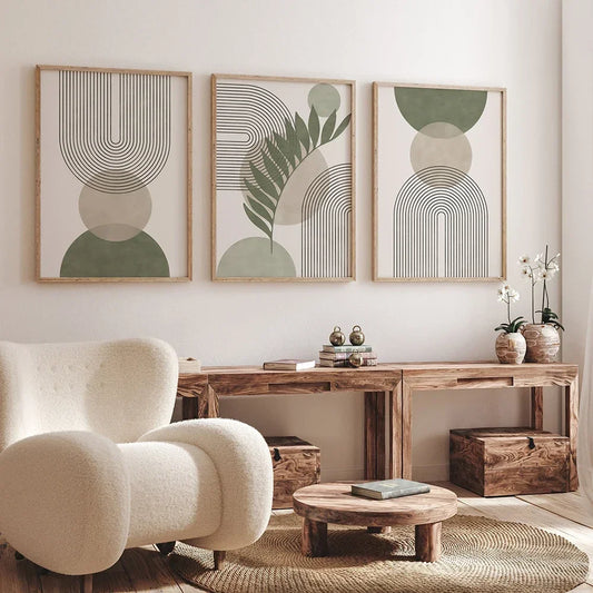 Abstract Boho Geometry Wall Art