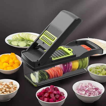 14/16 in 1 Multifunctional Vegetable Chopper Handle Food Grate Food