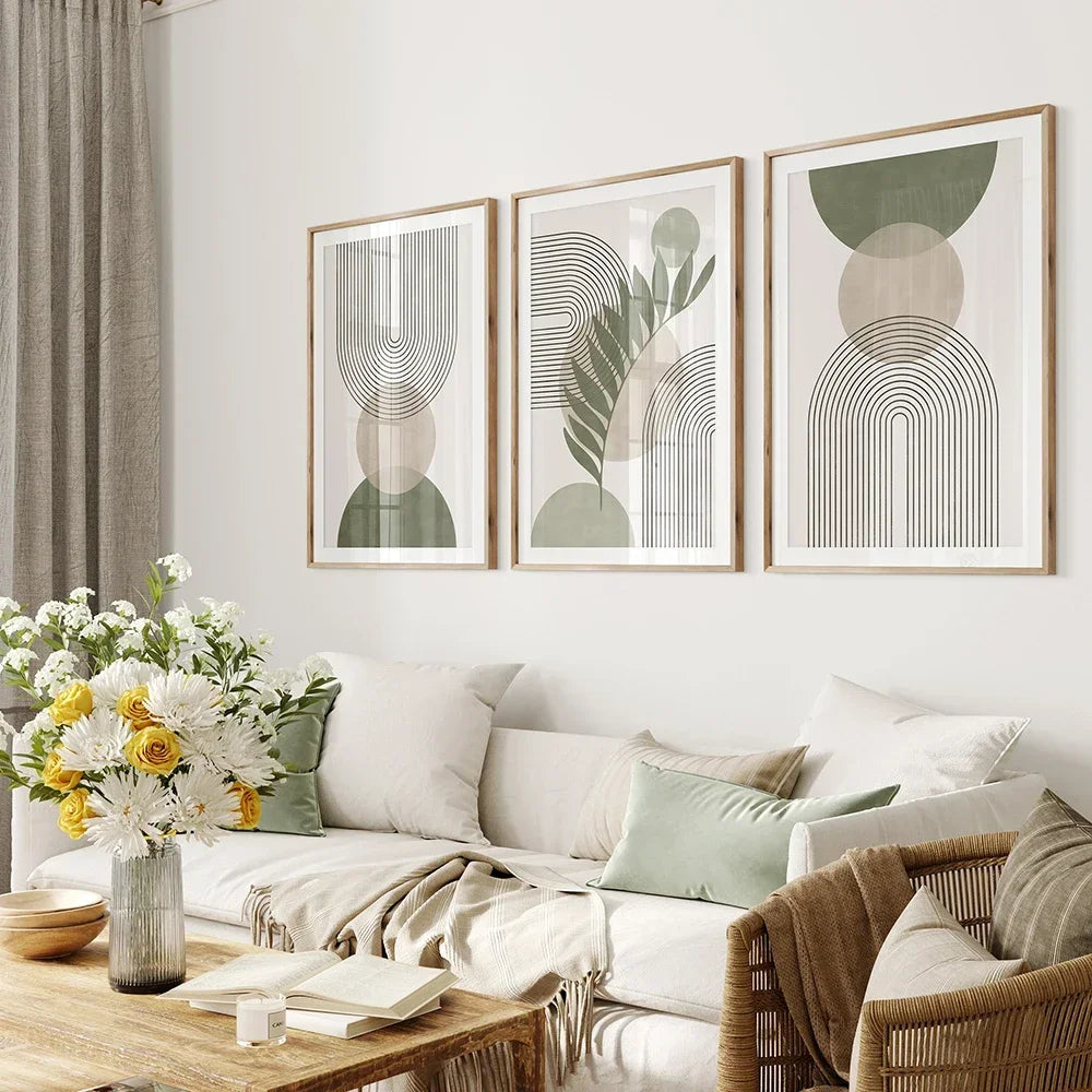 Abstract Boho Geometry Wall Art