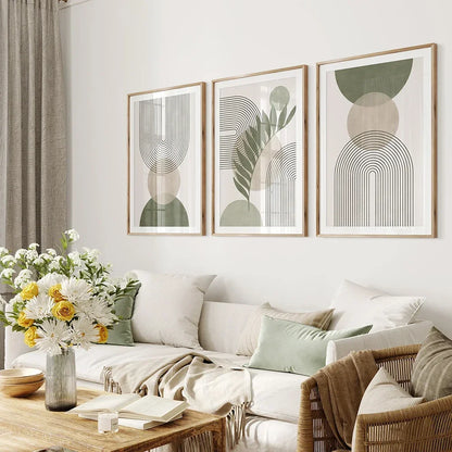 Abstract Boho Geometry Wall Art