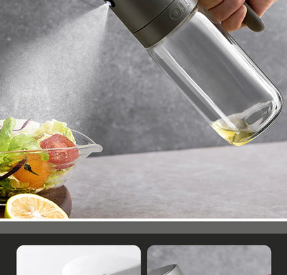Oil Spray Bottle 250ml High Borosilicate Glass Cooking Oil Dispensers