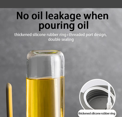 Oil Spray Bottle 250ml High Borosilicate Glass Cooking Oil Dispensers