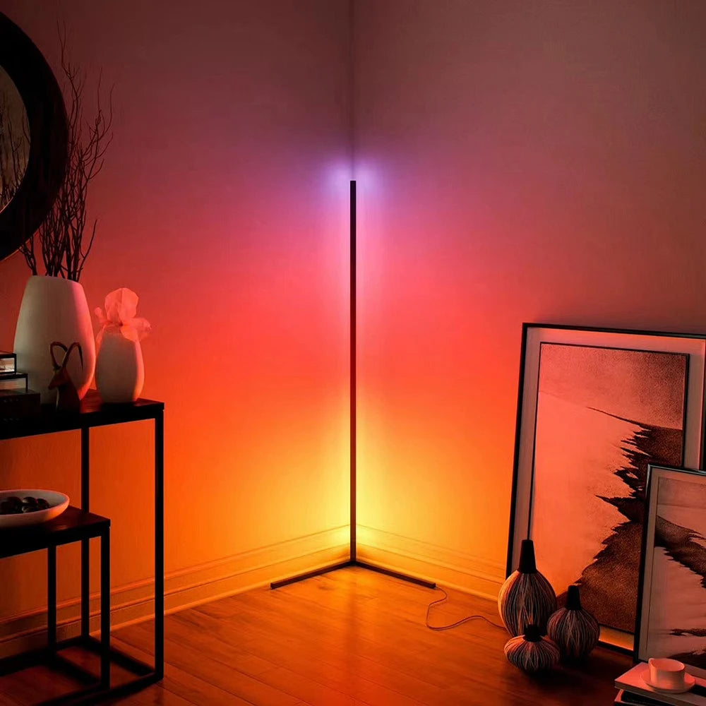 Smart LED Corner Floor Lamp