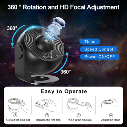 Galaxy Projector Night Light